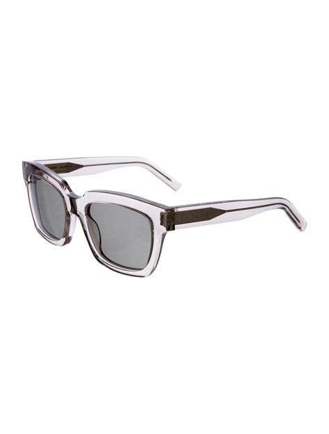 ysl sunglasses white|saint laurent clear sunglasses.